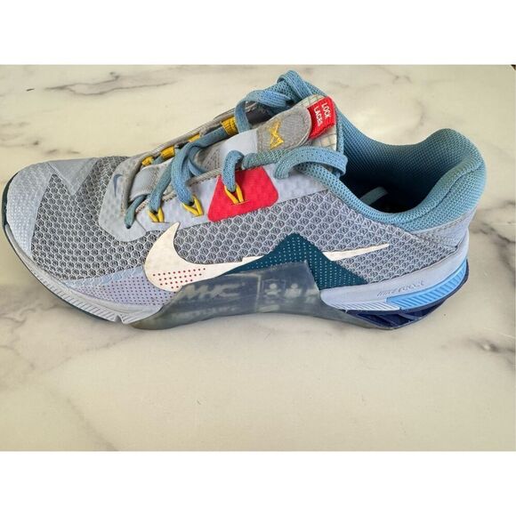 Nike Metcon 7AMP light marine blue training shoes M7/W9 running zoom react Hyper - Picture 4 of 12